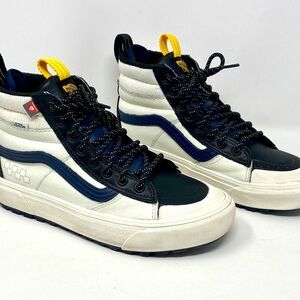 Vans Sk8-Hi MTE 2 Varsity Black Blue Marshmallow Mens Sz 6.5 Womens Size 8 NICE!